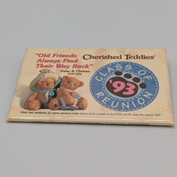 Cherished Teddies Pin "Old Friends Always Find Their Way Back" '93 Reunion - Picture 1 of 5